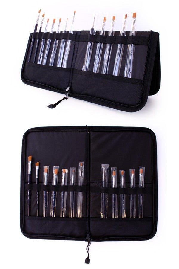 Folding brush bag