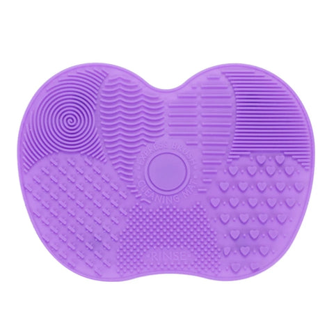 Silicone brush cleaning mat