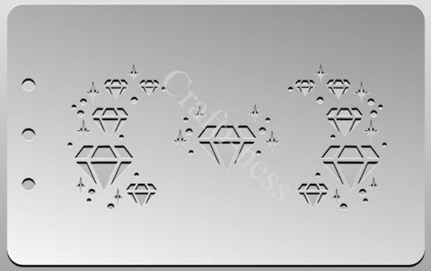 Eye design stencil - Diamonds