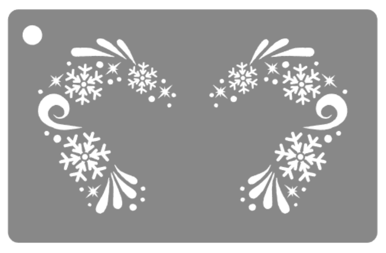 Eye design stencil - Snowflakes