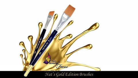 Nat's gold edition 3/4" flat brush