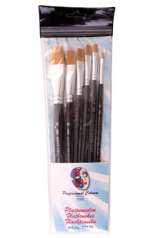 PXP Professional Flat brush set 6pcs