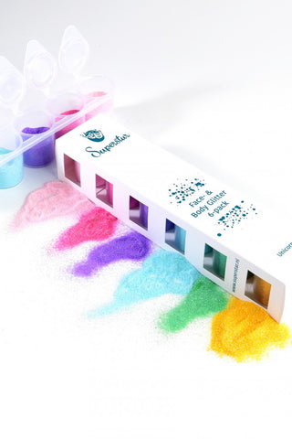 Glitter 6 colours pop top - Unicorn