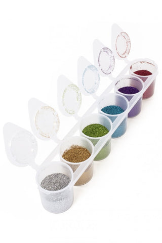 Glitter 6 colours pop top - Happy