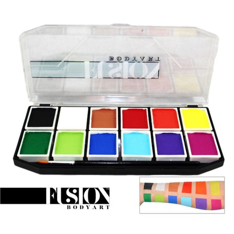 FUSION body art Sampler face painting palette