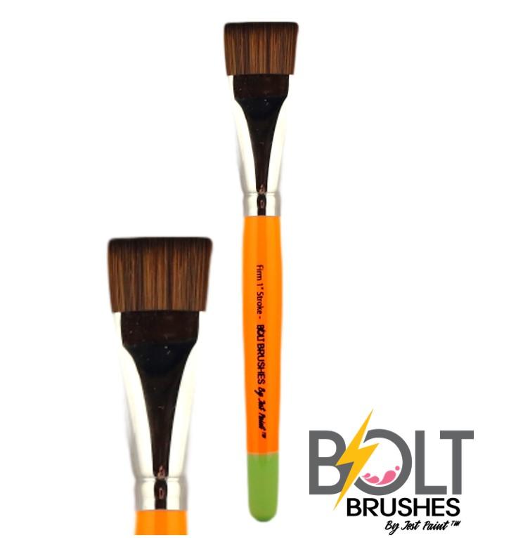 BOLT Firm 1" one stroke flat brush pointed handle