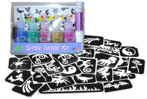 Tag glitter tattoo set - GIRLS