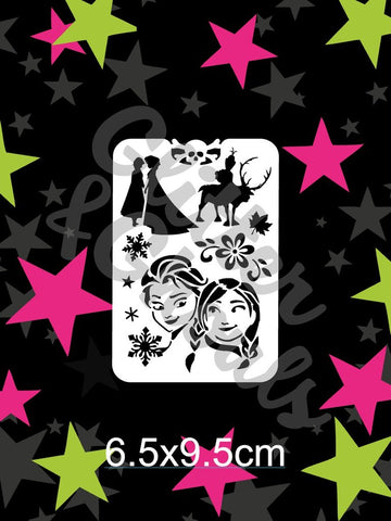 Glitter and ghouls mid sized stencil - Cool sisters