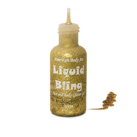 Amerikan body art liquid bling Brilliant Gold .5oz