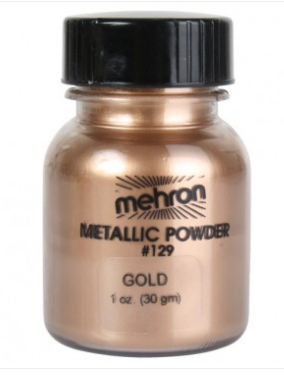 Mehron Metallic powder - Gold 28gm