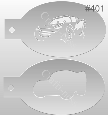 Lightning McQueen stencil 2pcs