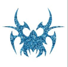 Glitter tattoo stencils