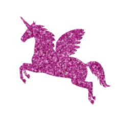 Glitter tattoo stencils - Unicorn - 5pcs